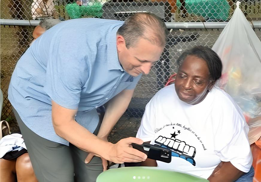 NYC Comptroller Brad Lander and Geraldine Parker