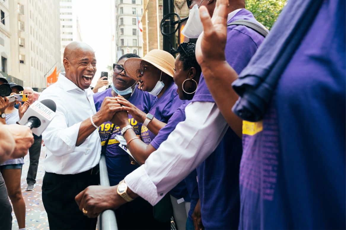 Eric Adams has strong support with the Black community.