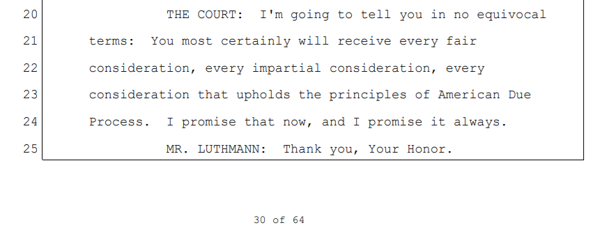JUSTICE NOCK - Due Process