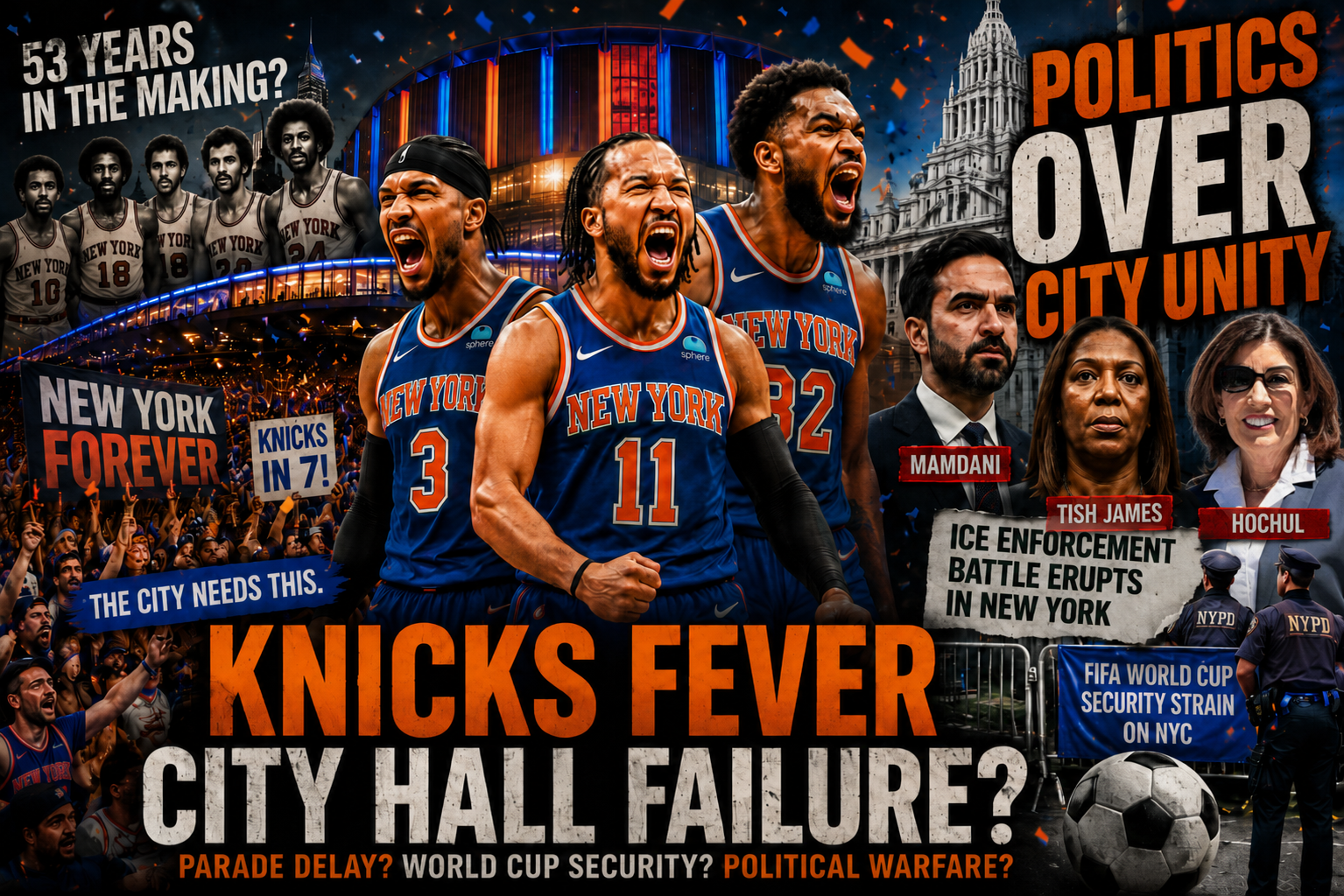 Knicks Fever Hits New York As Pols Fumble The Glory