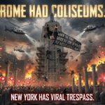 Empire State of Decay: Russian daredevils for a viral proposal, exposing New York’s struggle between ordered liberty and public disorder.